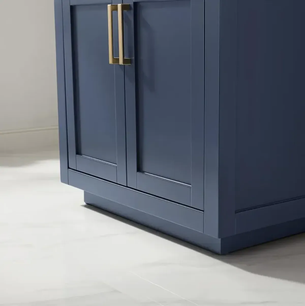 Altair Single Bathroom Vanity Cabinet Only in Royal�Blue and Mirror, without Countertop