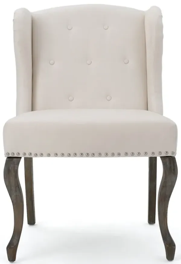 Streamdale Elegant Curve Accent Chair, Tufted Waffle