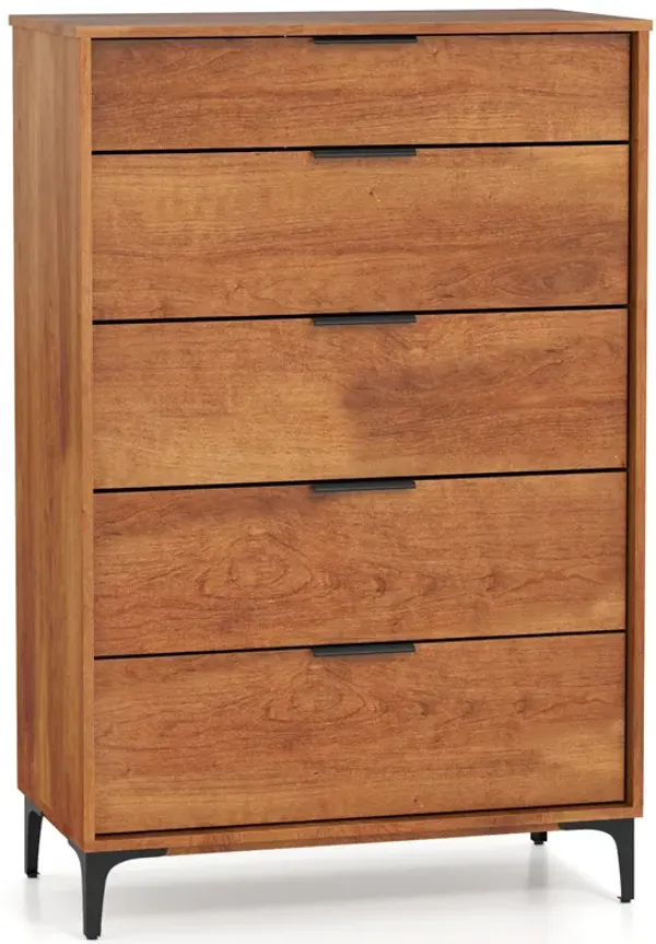 5-Drawer Dresser with Interlock System for Bedroom or Living Room Storage and Organization