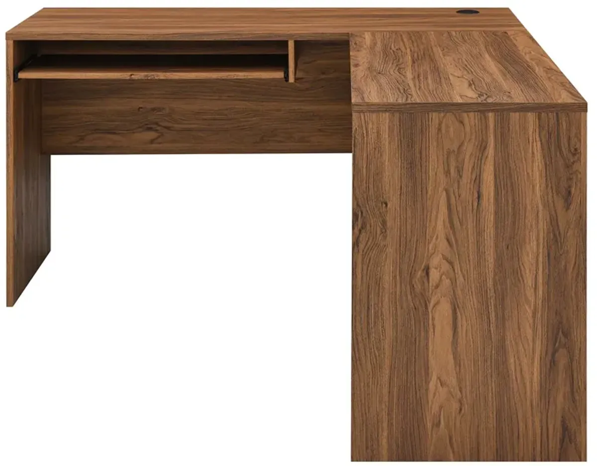 Venture L-Shaped Wood Office Desk