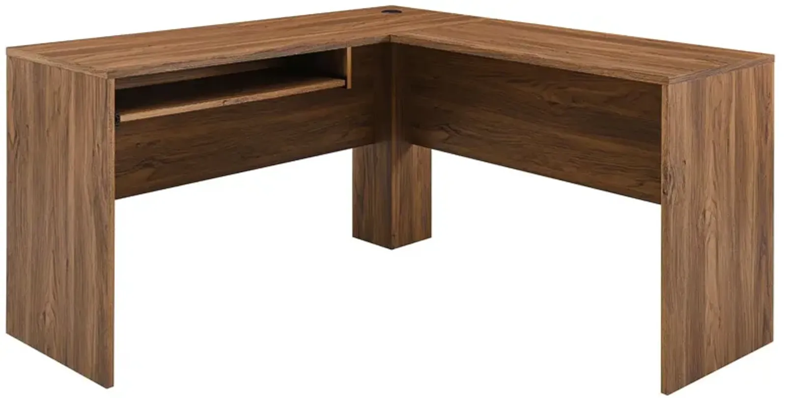 Venture L-Shaped Wood Office Desk