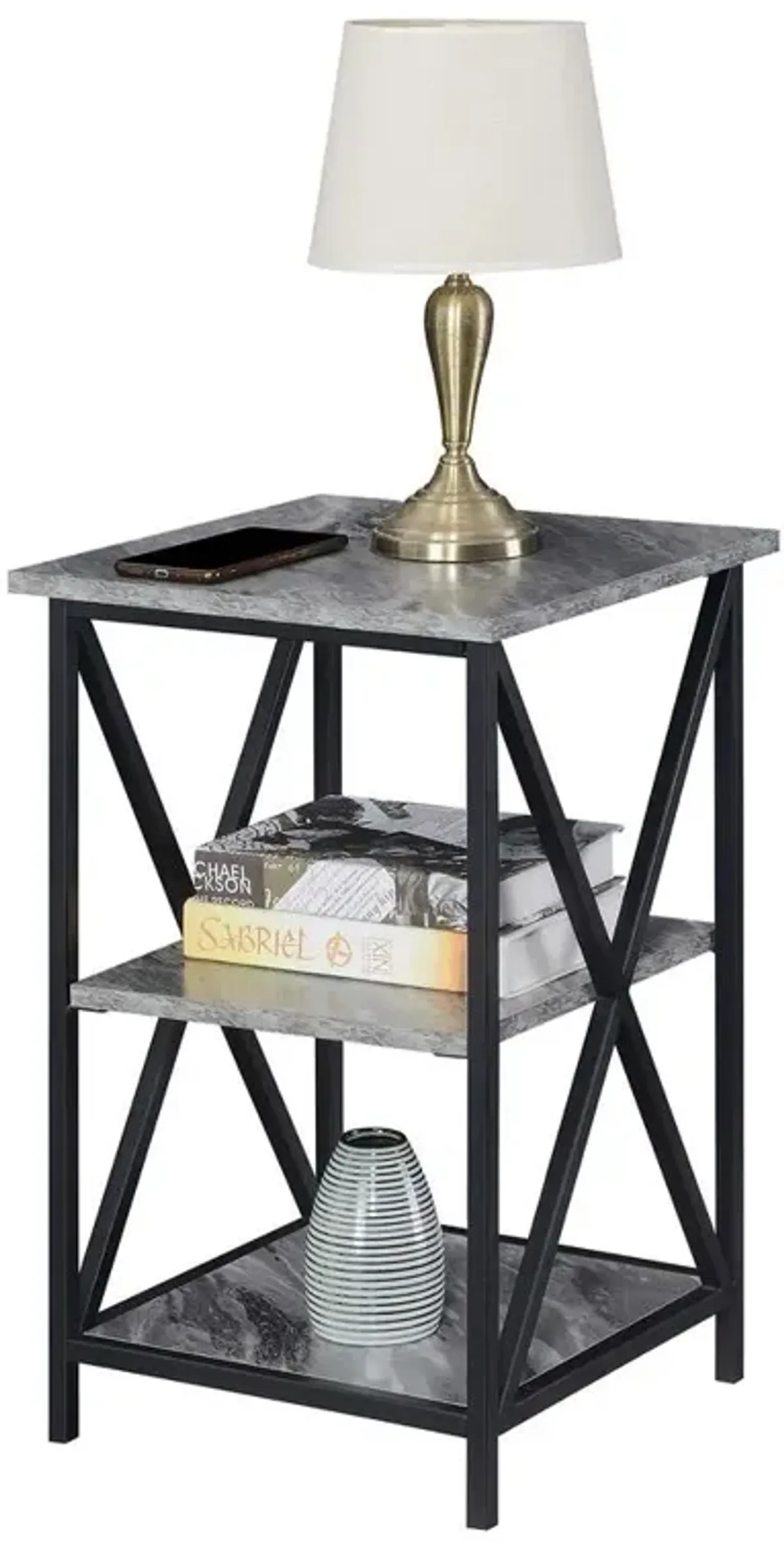 Convenience Concepts Tucson End Table with Shelves, R4-0548