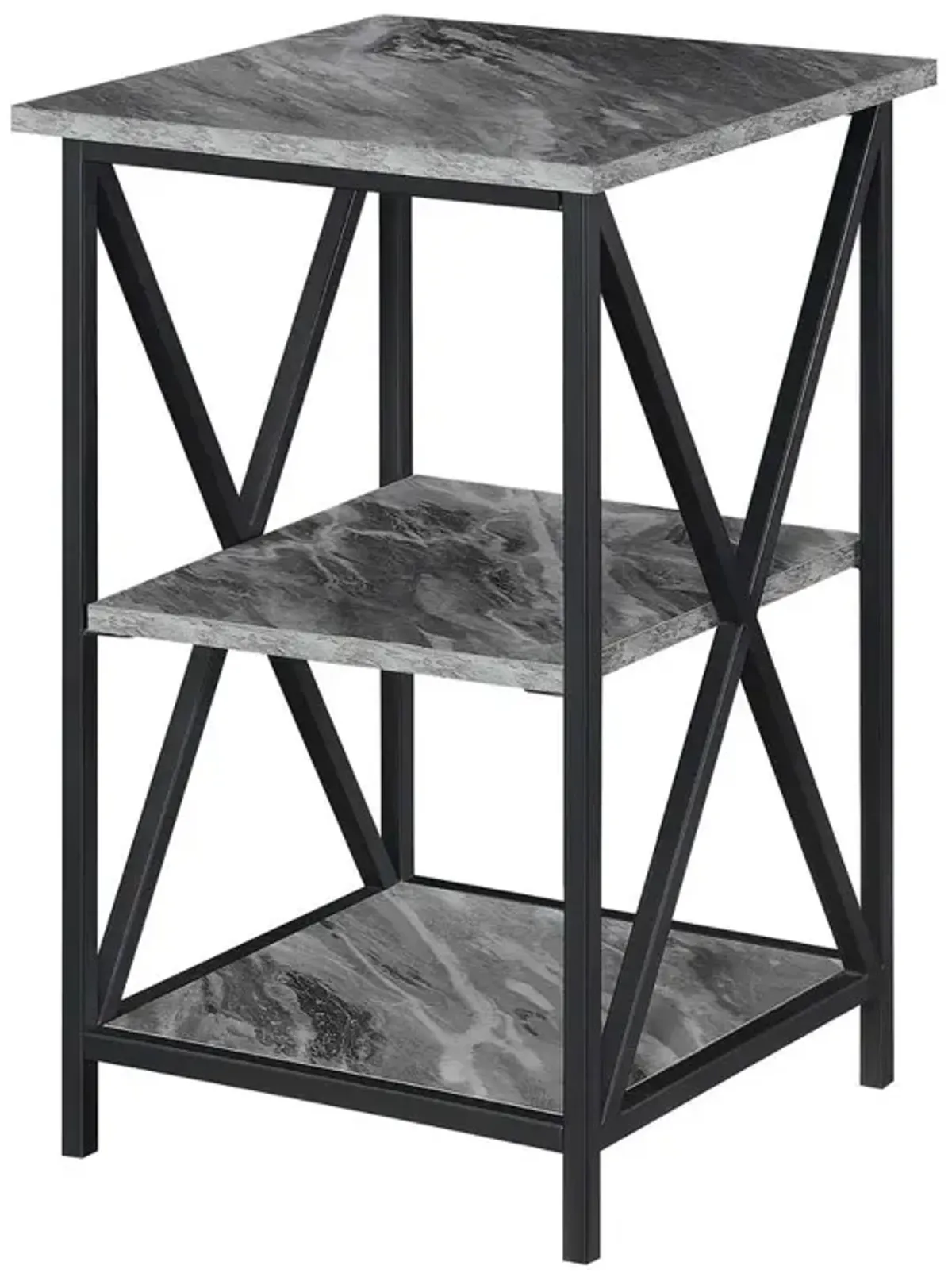 Convenience Concepts Tucson End Table with Shelves, R4-0548