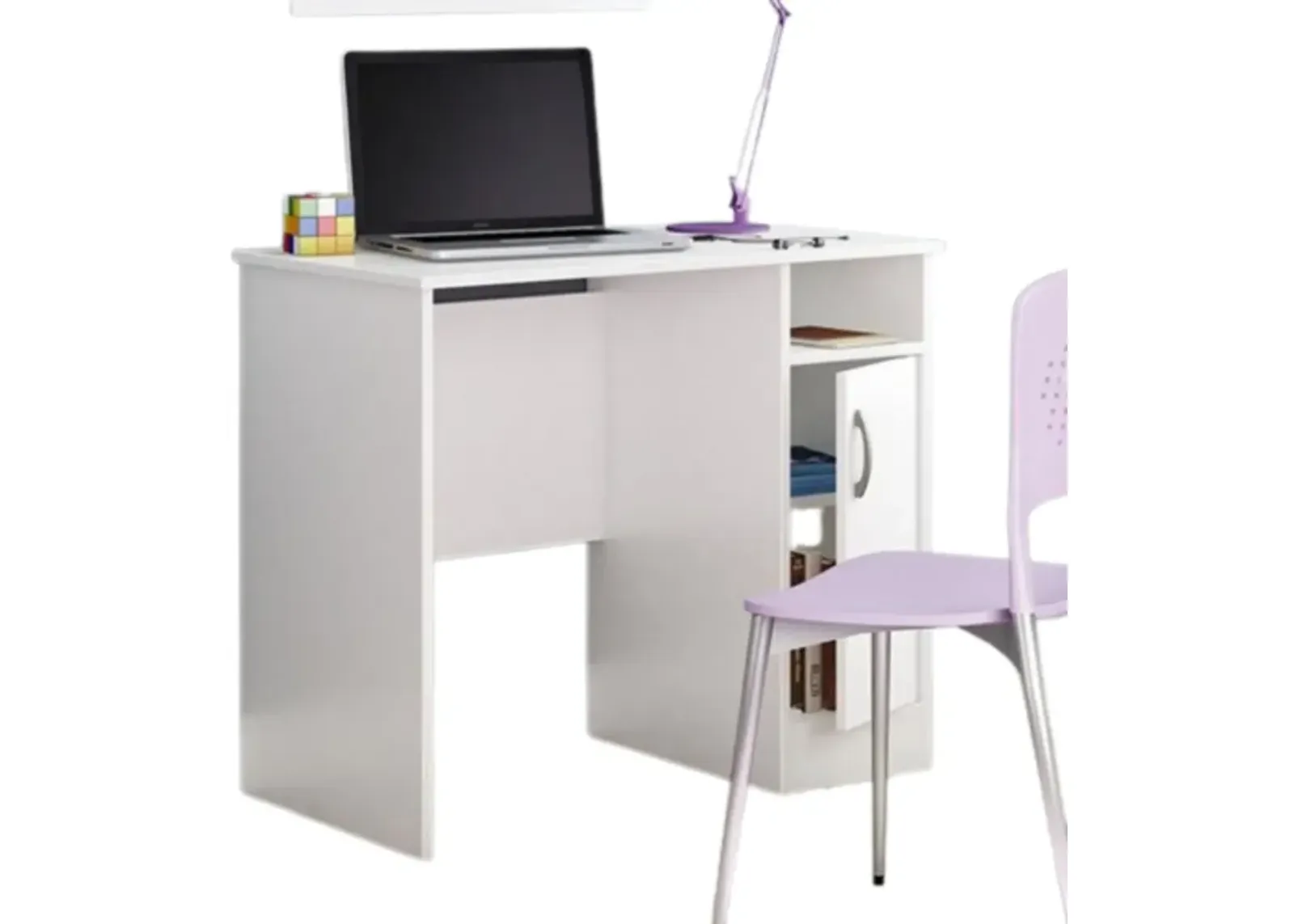 Hivvago White Computer Desk - Great for Small Home Office Space