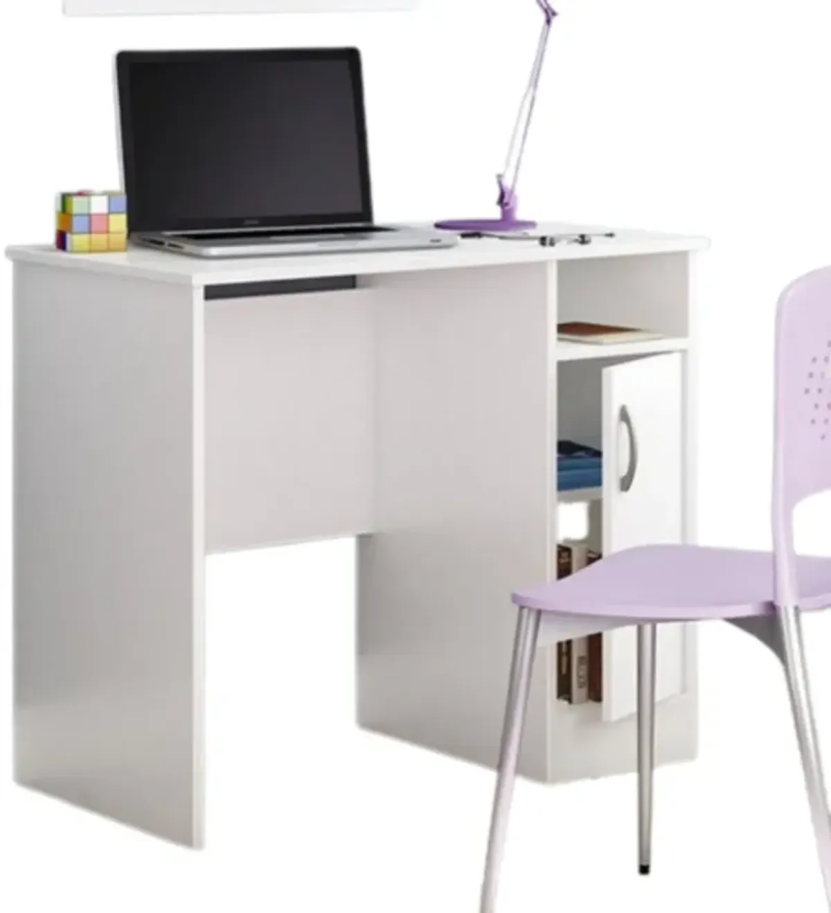 Hivvago White Computer Desk - Great for Small Home Office Space