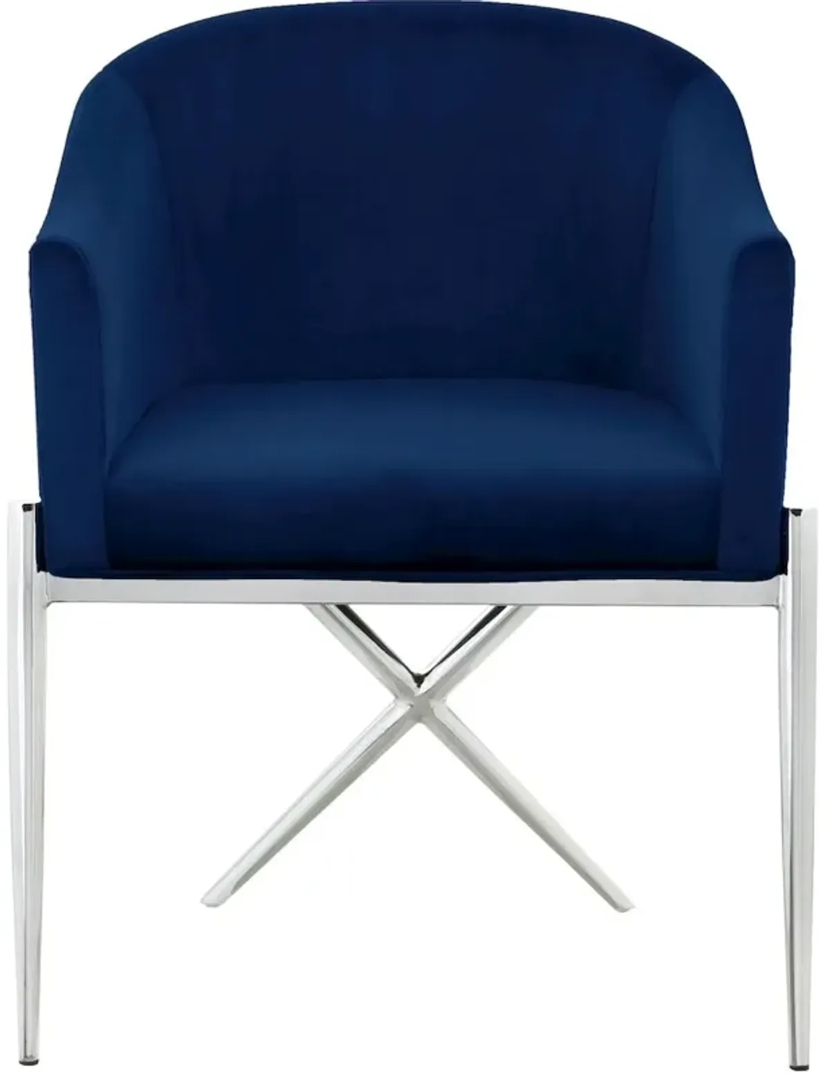 Meridian Furniture Xavier Navy Velvet Dining Chair