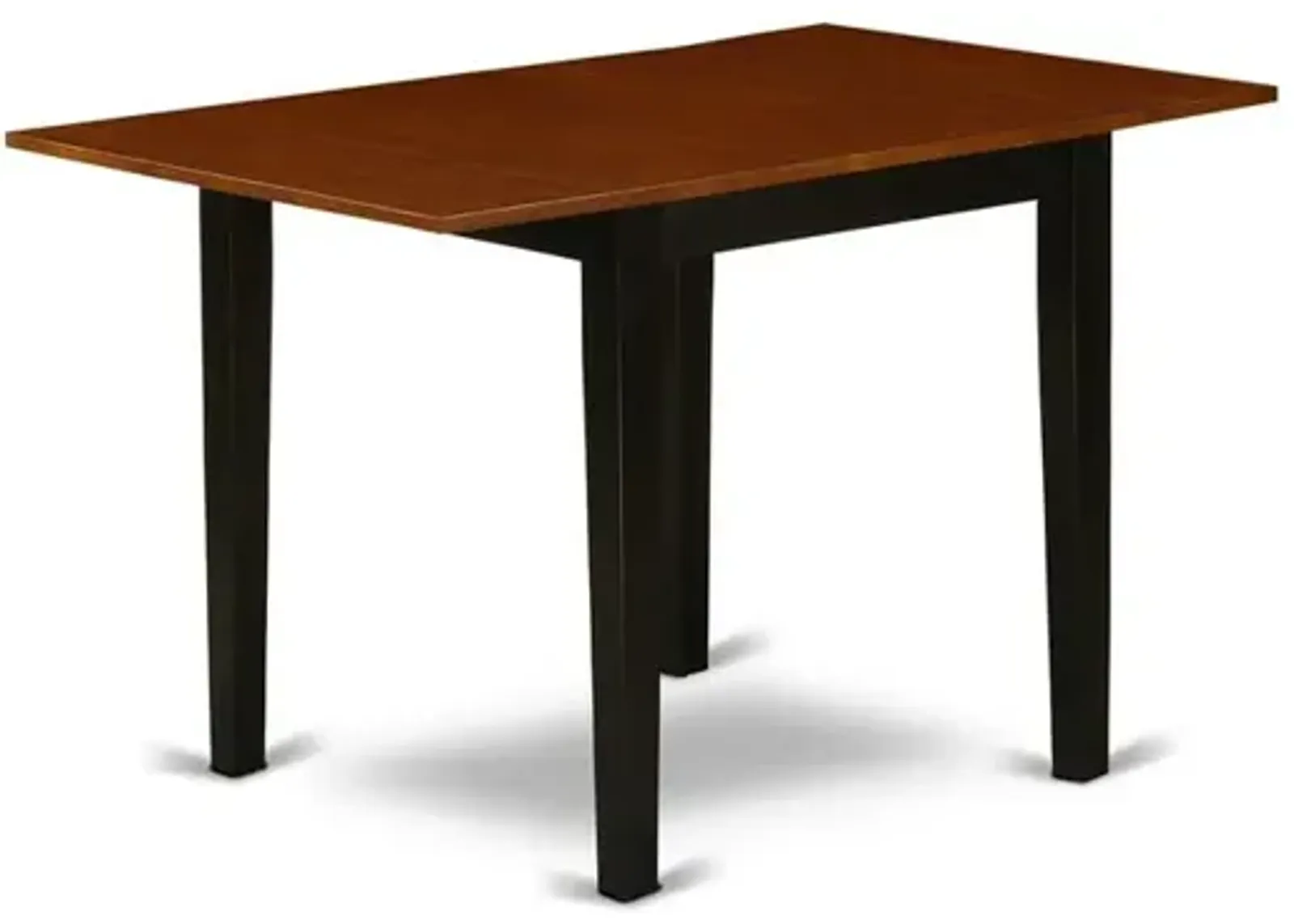 East West Furniture Dining Table Black & Cherry, NDT-BCH-T