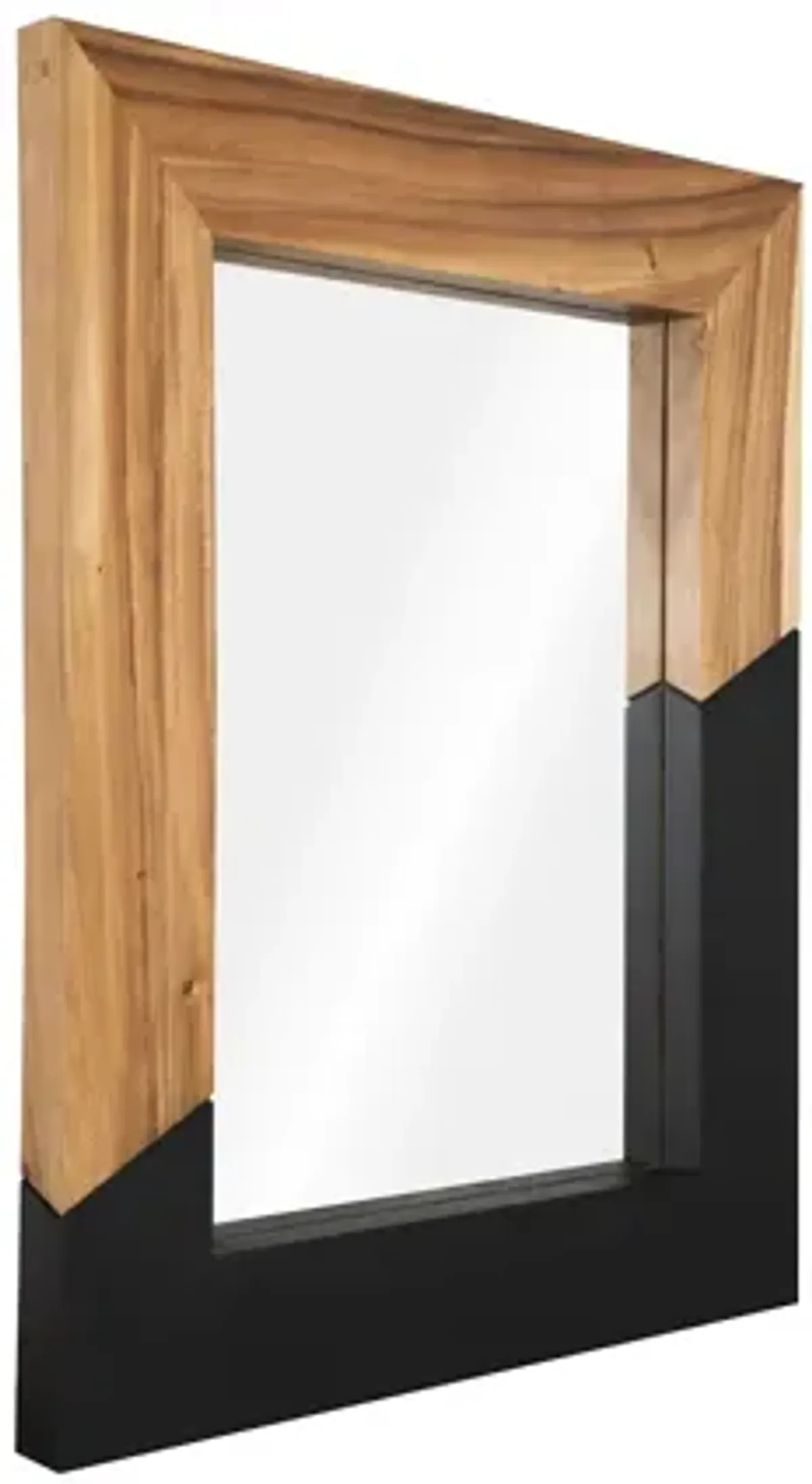 Geometry Wood Small Mirror