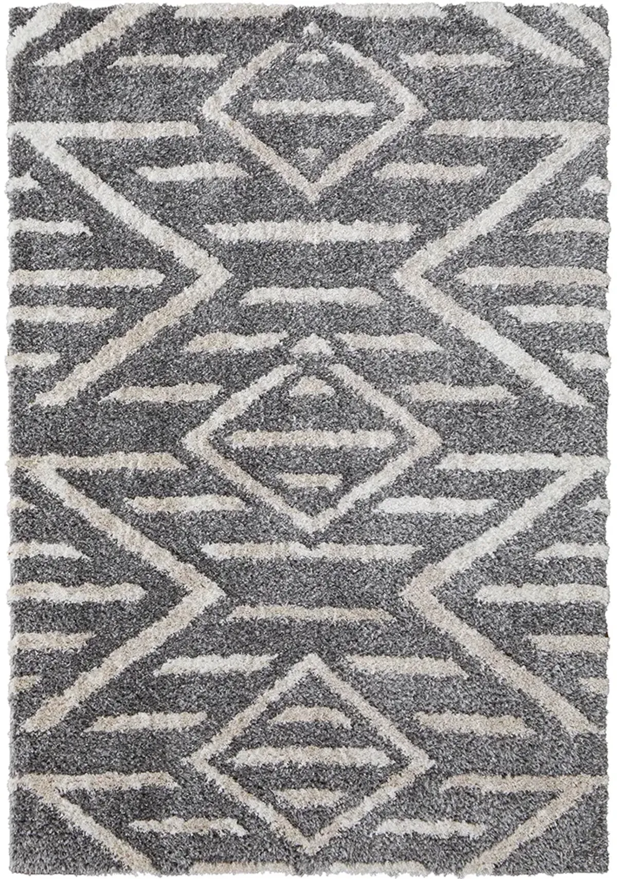 Mynka 39IBF Gray/Ivory 2'6" x 8' Rug