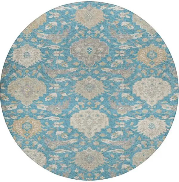Tabrook TB4 Blue 8' Round Rug
