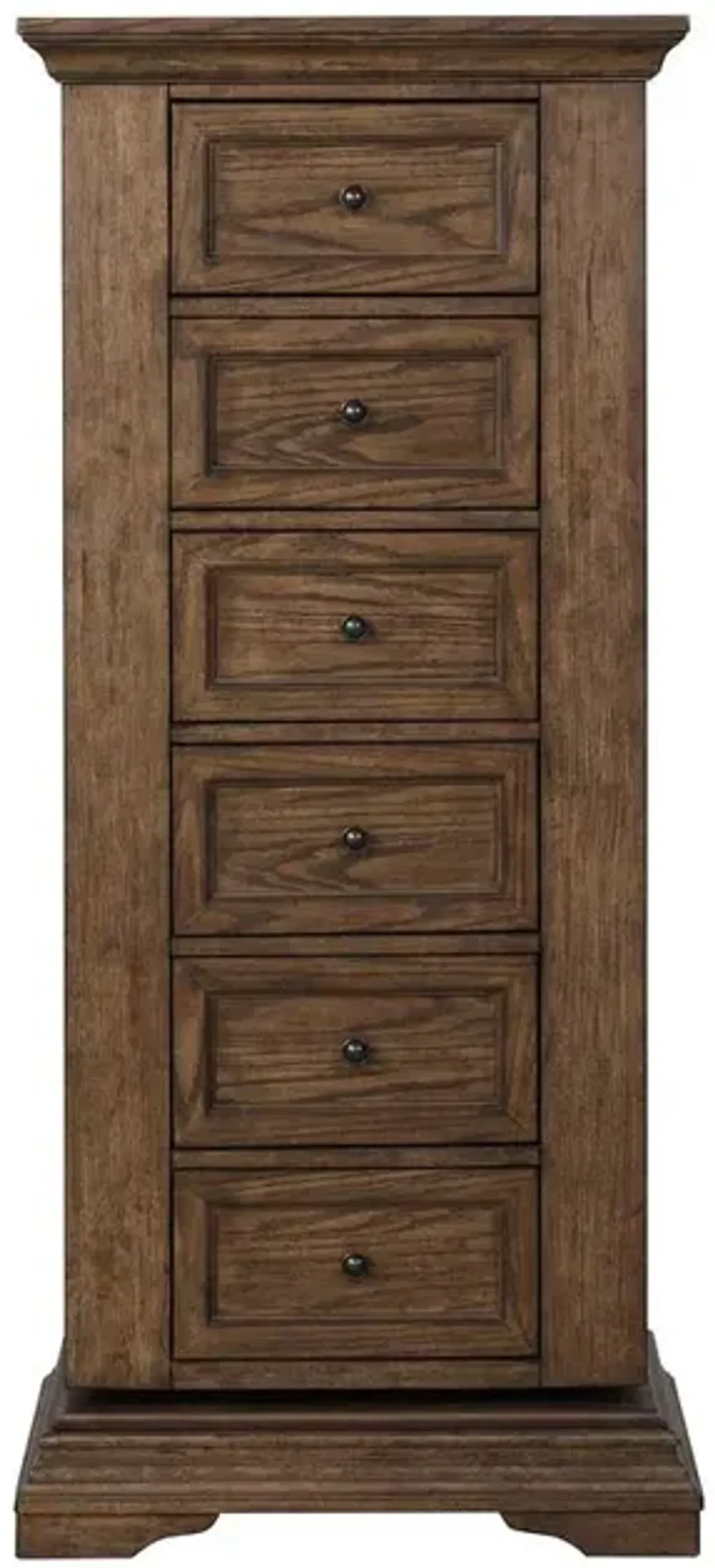 New Classic Furniture Furniture Mar Vista Solid Wood Swivel Lingerie Chest in Walnut