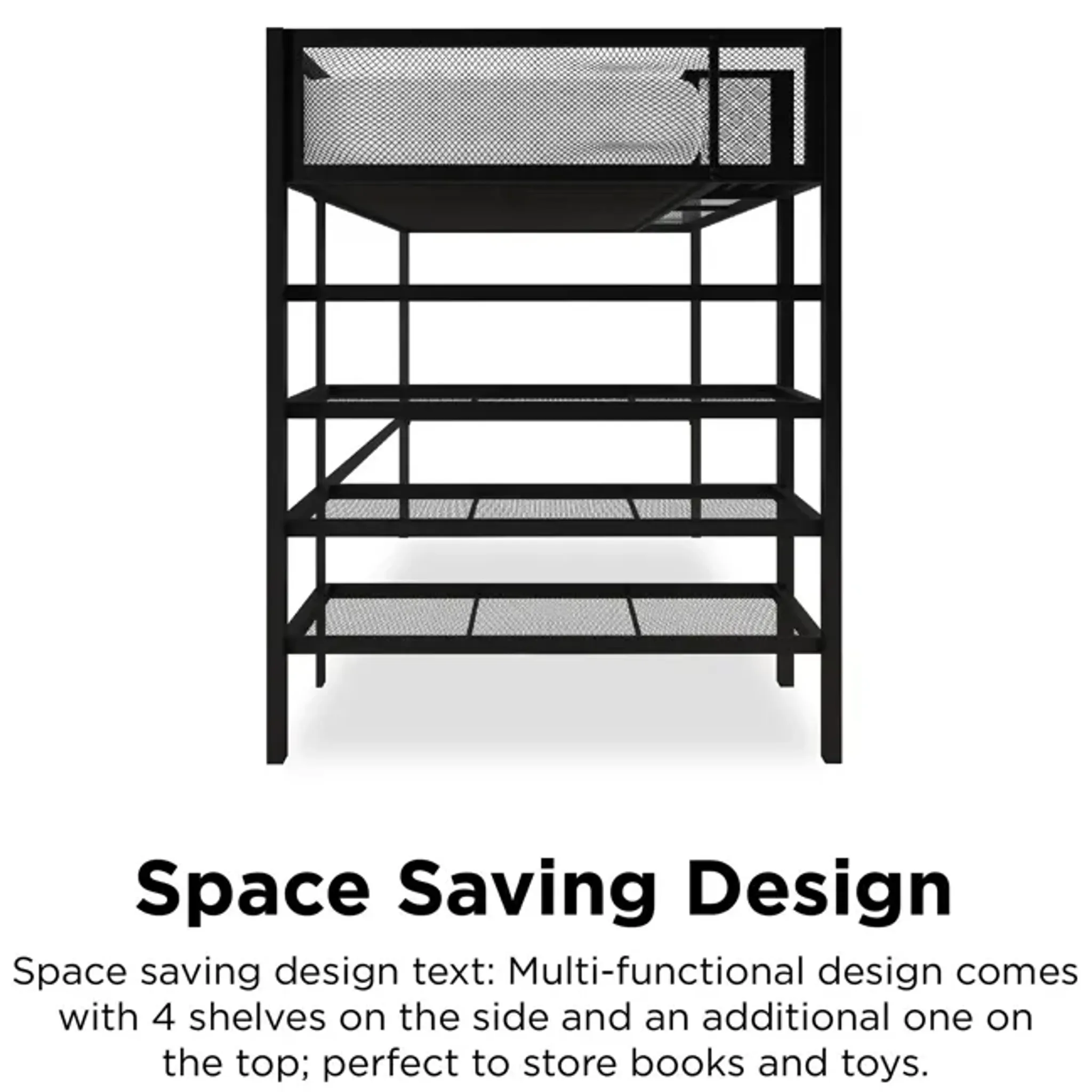 Bloom Storage Loft Bed With Bookcase Mathis Home | Furniture.com