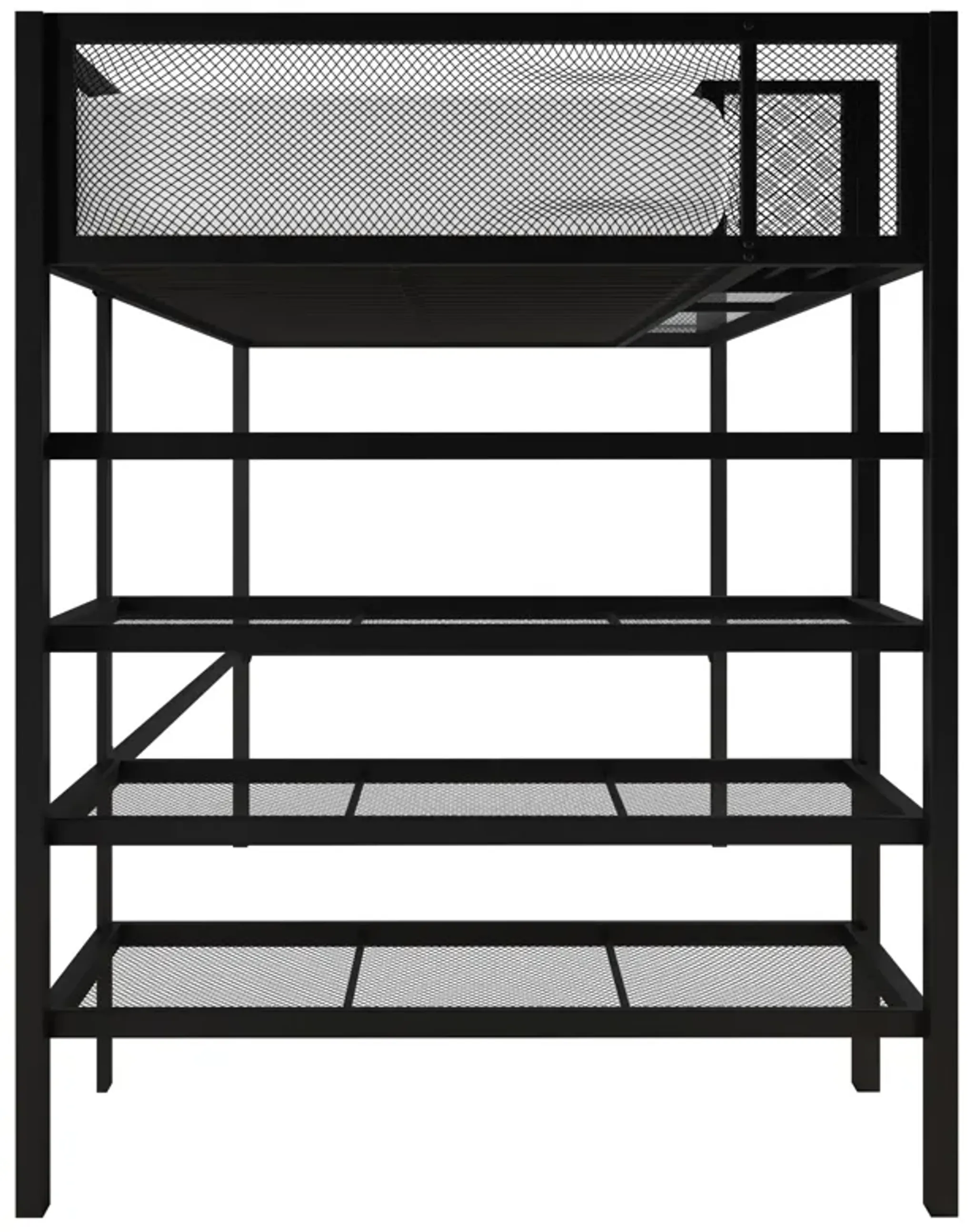 Bloom Storage Loft Bed with Bookcase | Furniture.com