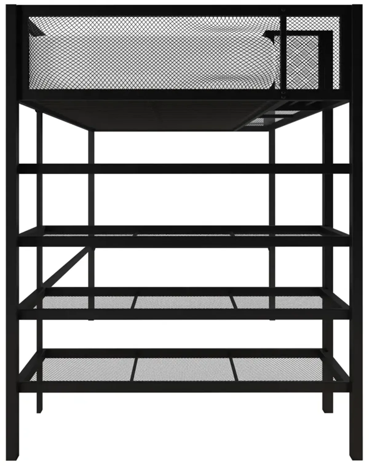 Bloom Storage Loft Bed with Bookcase