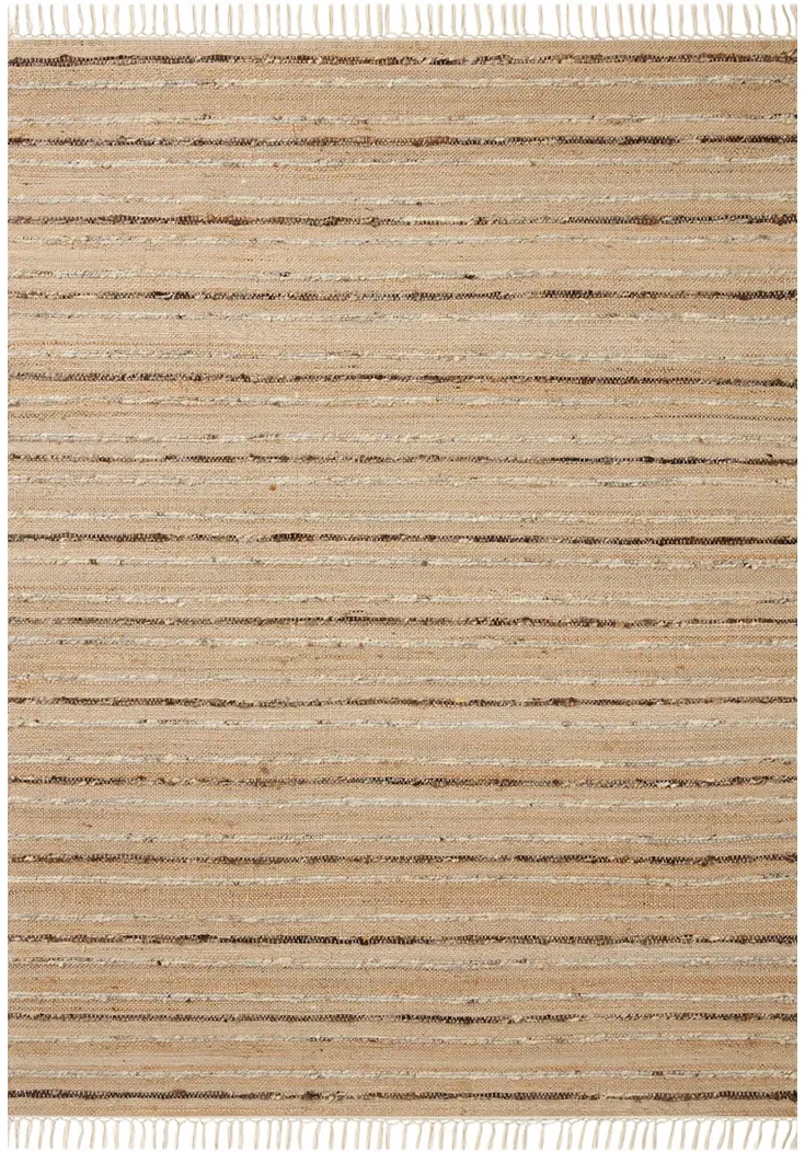 Nico Natural/Bark 7'9" x 9'9" Area Rug by Magnolia Home by Joanna Gaines x Loloi