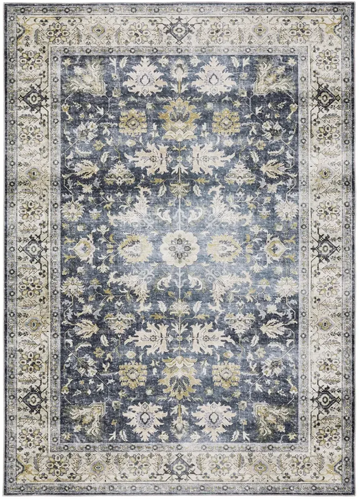 Charleston 7'6" x 10' Blue Rug