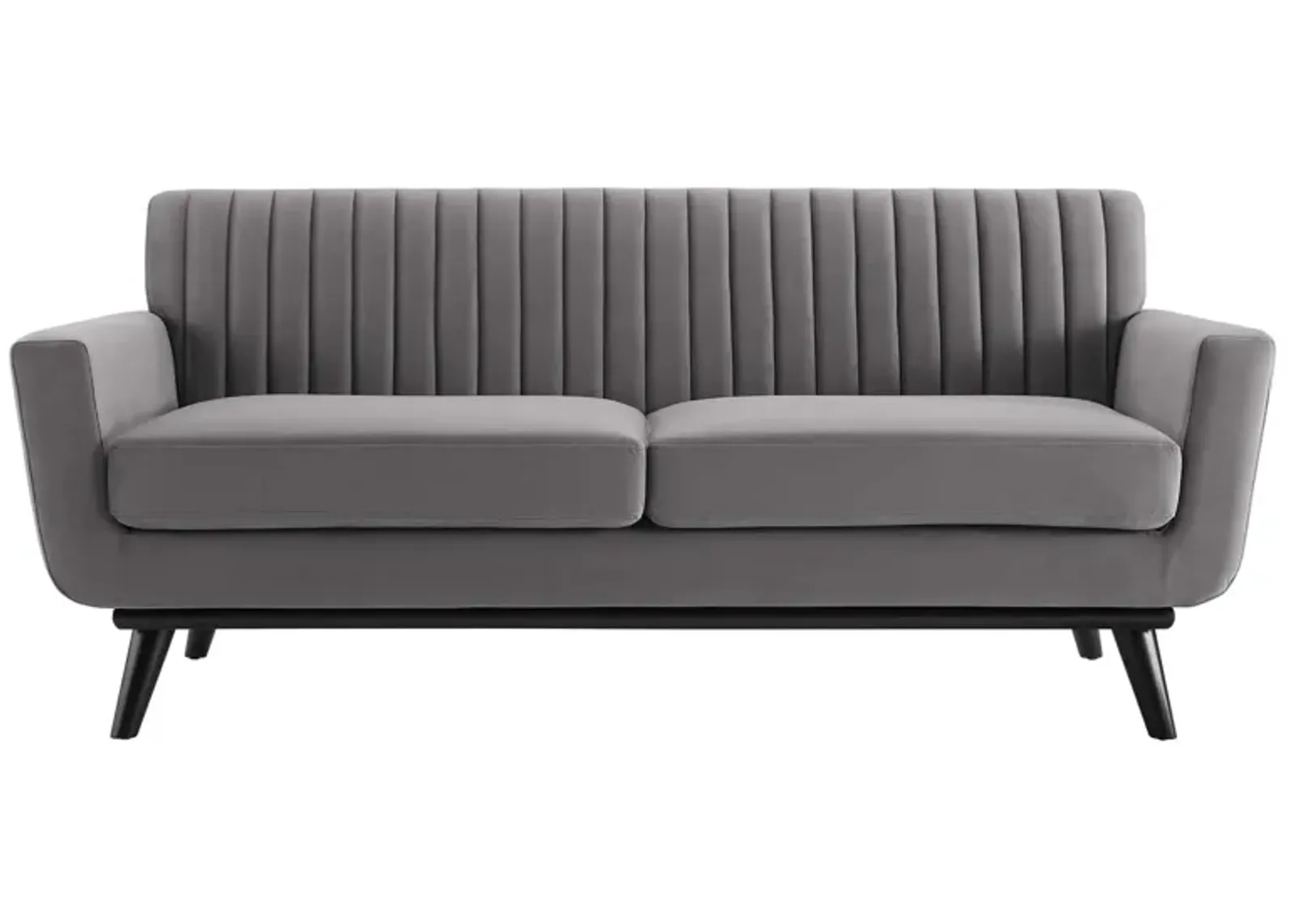 Engage Channel Tufted Performance Velvet Loveseat