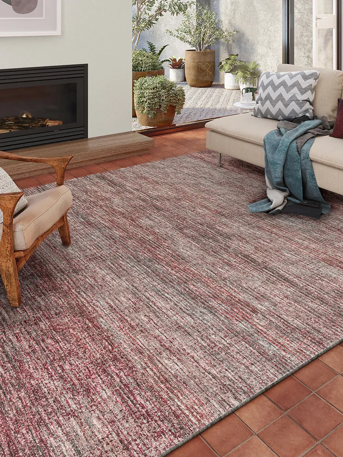 Ciara CR1 Merlot 5' x 7'6" Rug