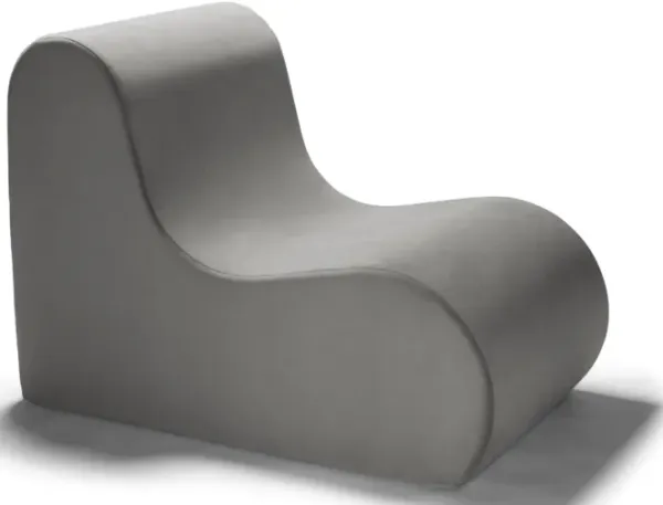 Jaxx Midtown Large Modern Accent Chair, Pewter