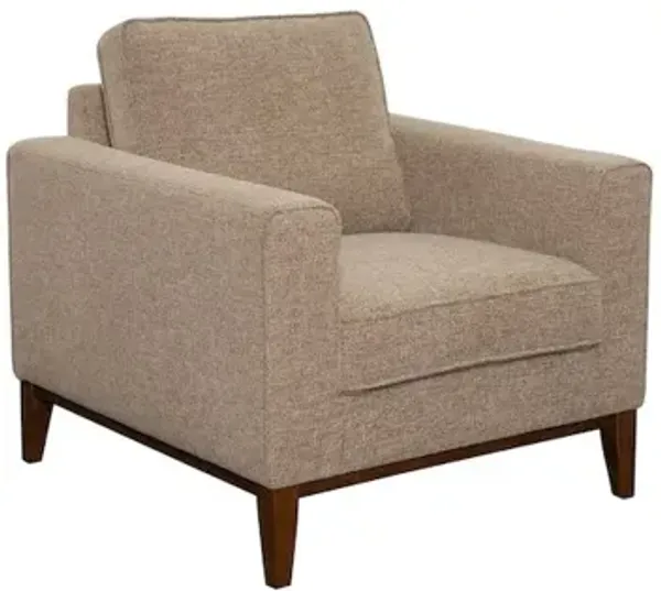 Porter Designs Annie Wood Trim Chair, Cream