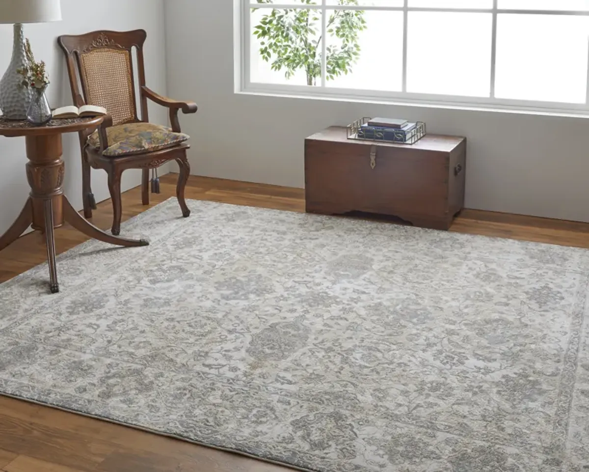 Celene 39L0F Ivory/Tan/Gray 2'6" x 8' Rug