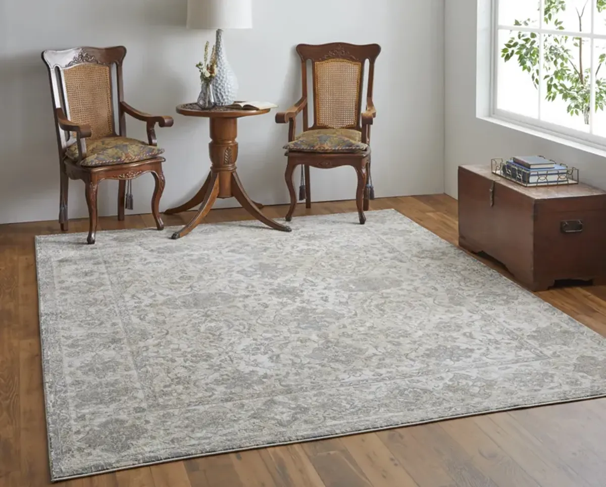 Celene 39L0F Ivory/Tan/Gray 2'6" x 8' Rug