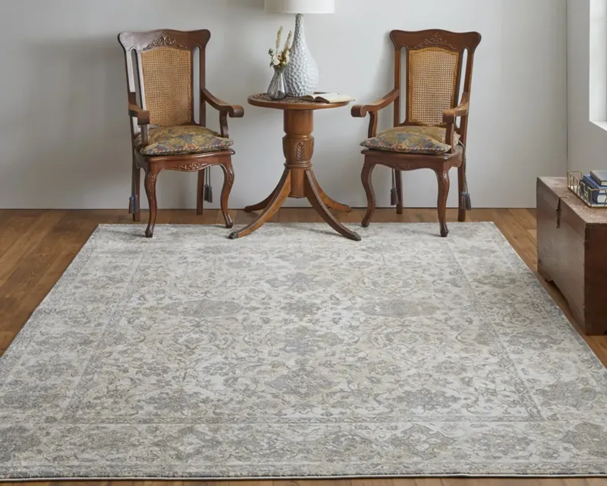 Celene 39L0F Ivory/Tan/Gray 2'6" x 8' Rug