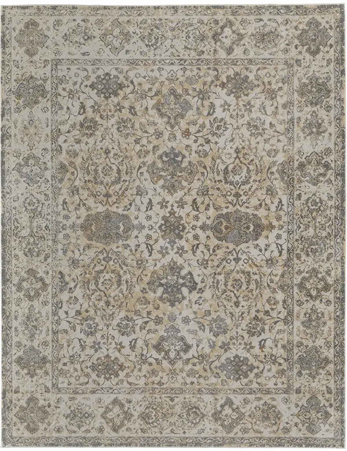 Celene 39L0F Ivory/Tan/Gray 2'6" x 8' Rug