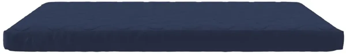 Atwater Living Eden 6" Quilted Twin Mattress with Removable Cover and Thermobonded Polyester Fill, Blue