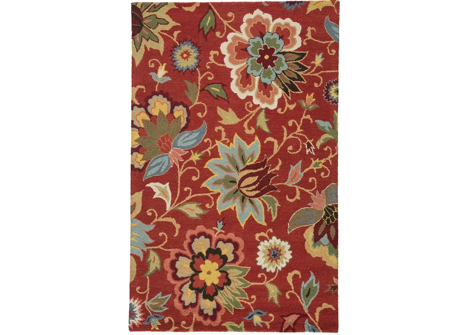 Hacienda Zamora Red 5' x 8' Rug