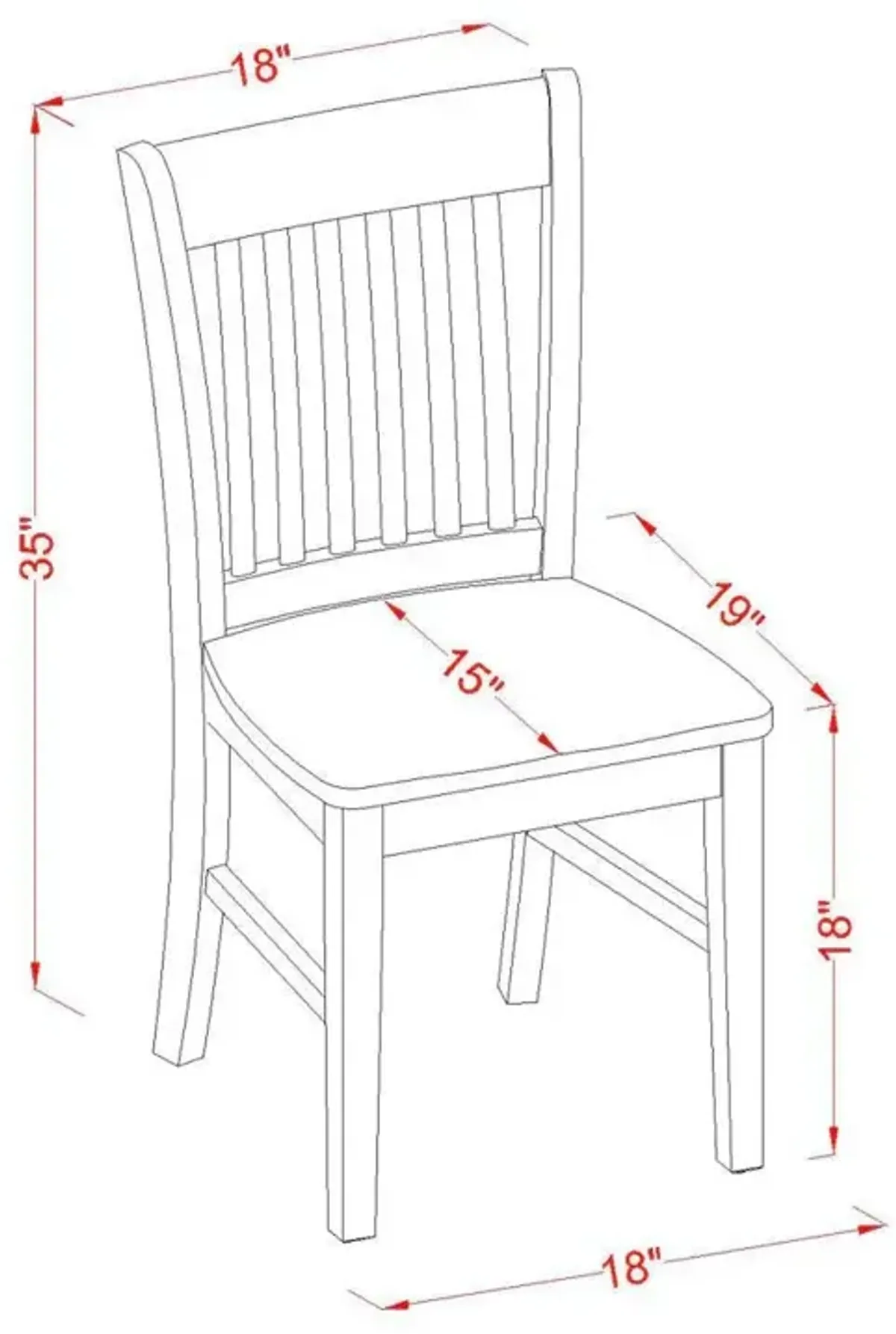 Dining Room 3-piece Set Oak