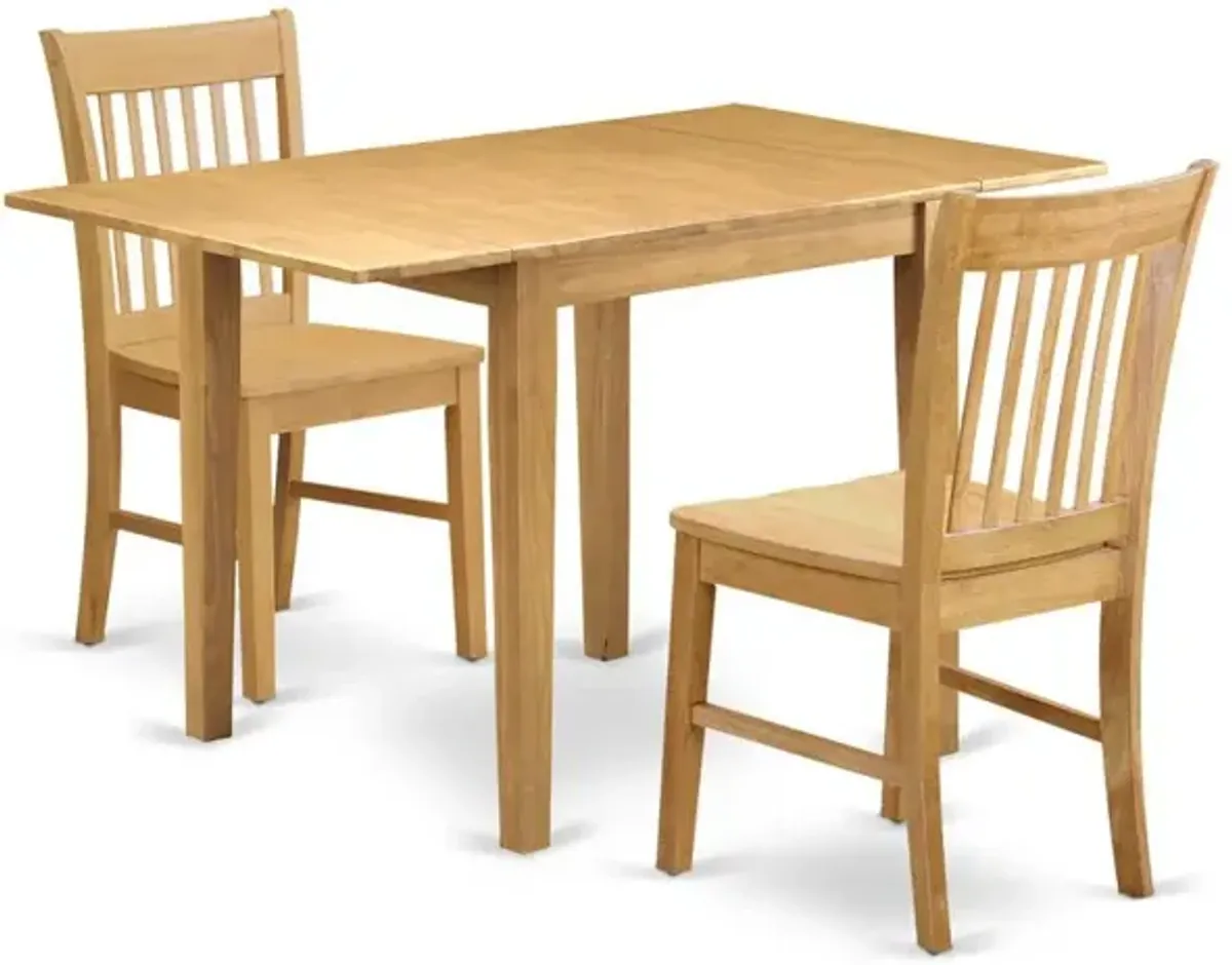 Dining Room 3-piece Set Oak