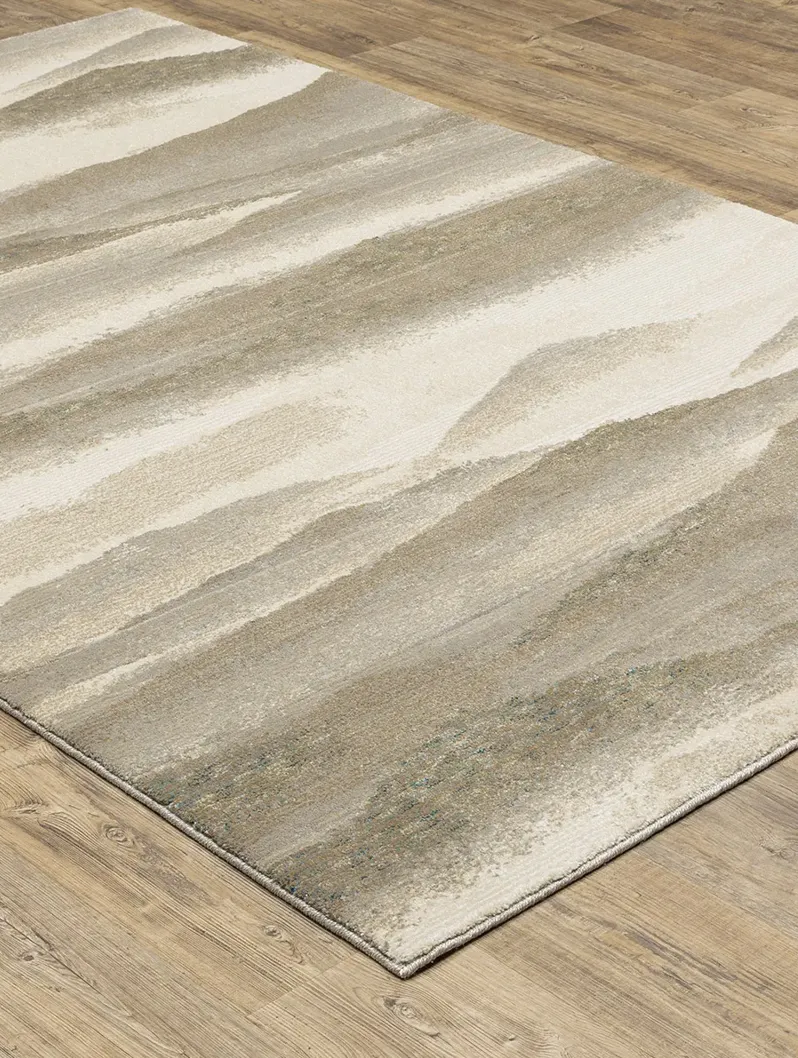 Evolution 1'10" x 3'2" Beige Rug