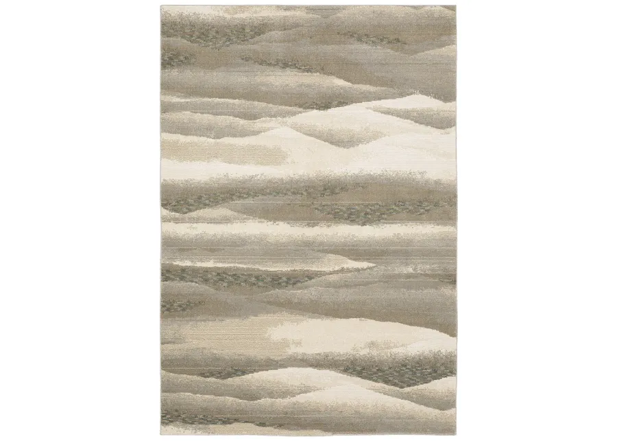 Evolution 1'10" x 3'2" Beige Rug