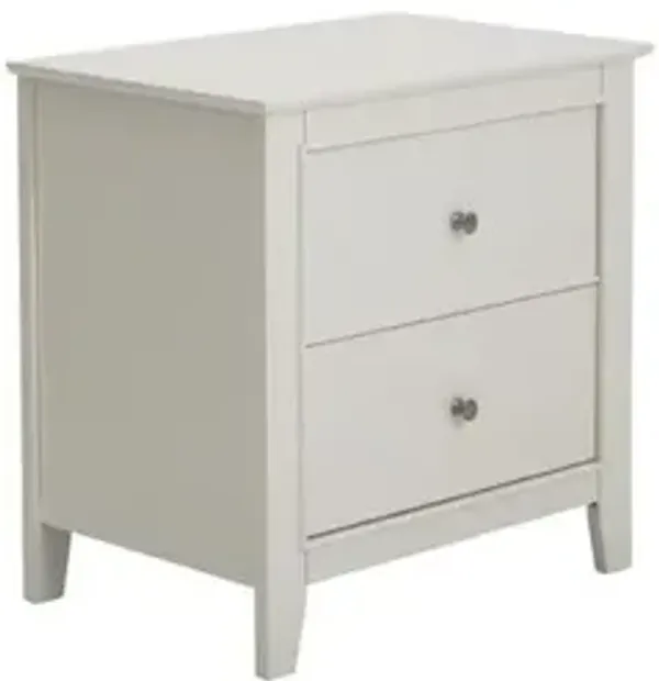Selena 2-drawer Nightstand Cream White
