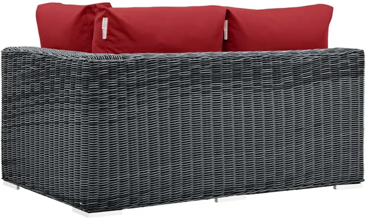 Modway - Summon Outdoor Patio Sunbrella® Right Arm Loveseat