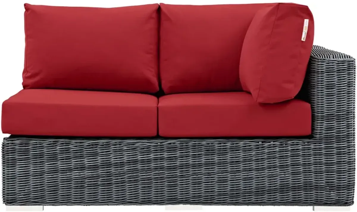 Modway - Summon Outdoor Patio Sunbrella® Right Arm Loveseat