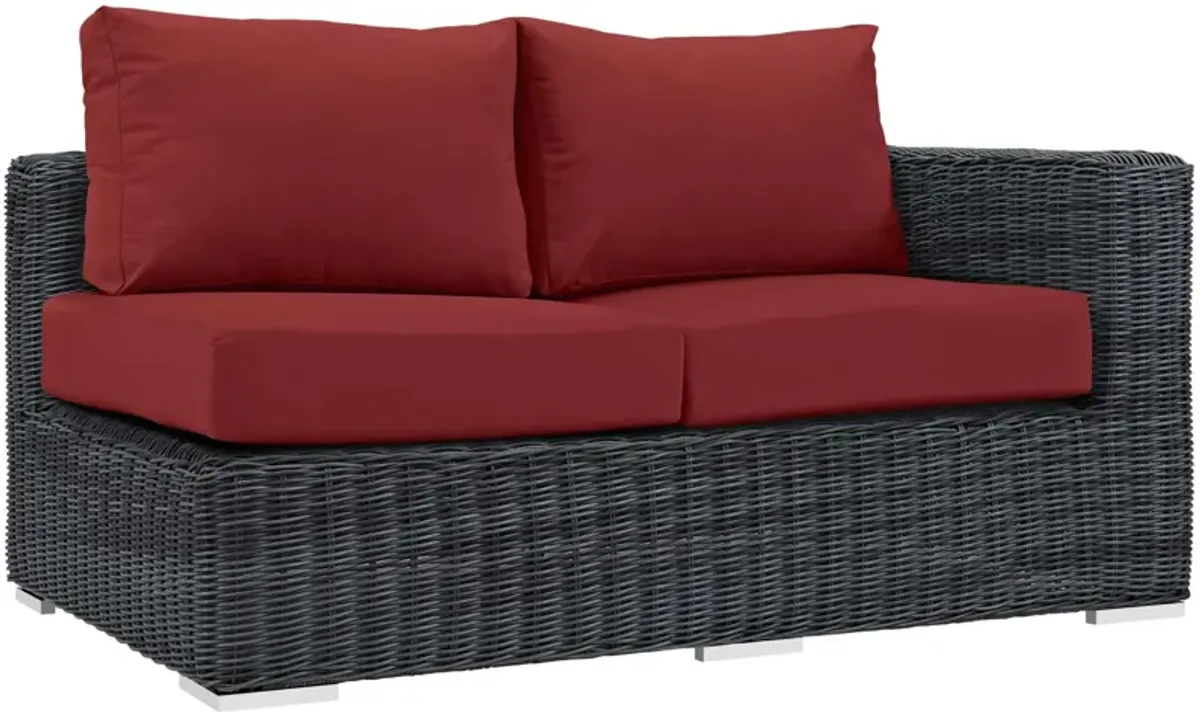 Modway - Summon Outdoor Patio Sunbrella® Right Arm Loveseat