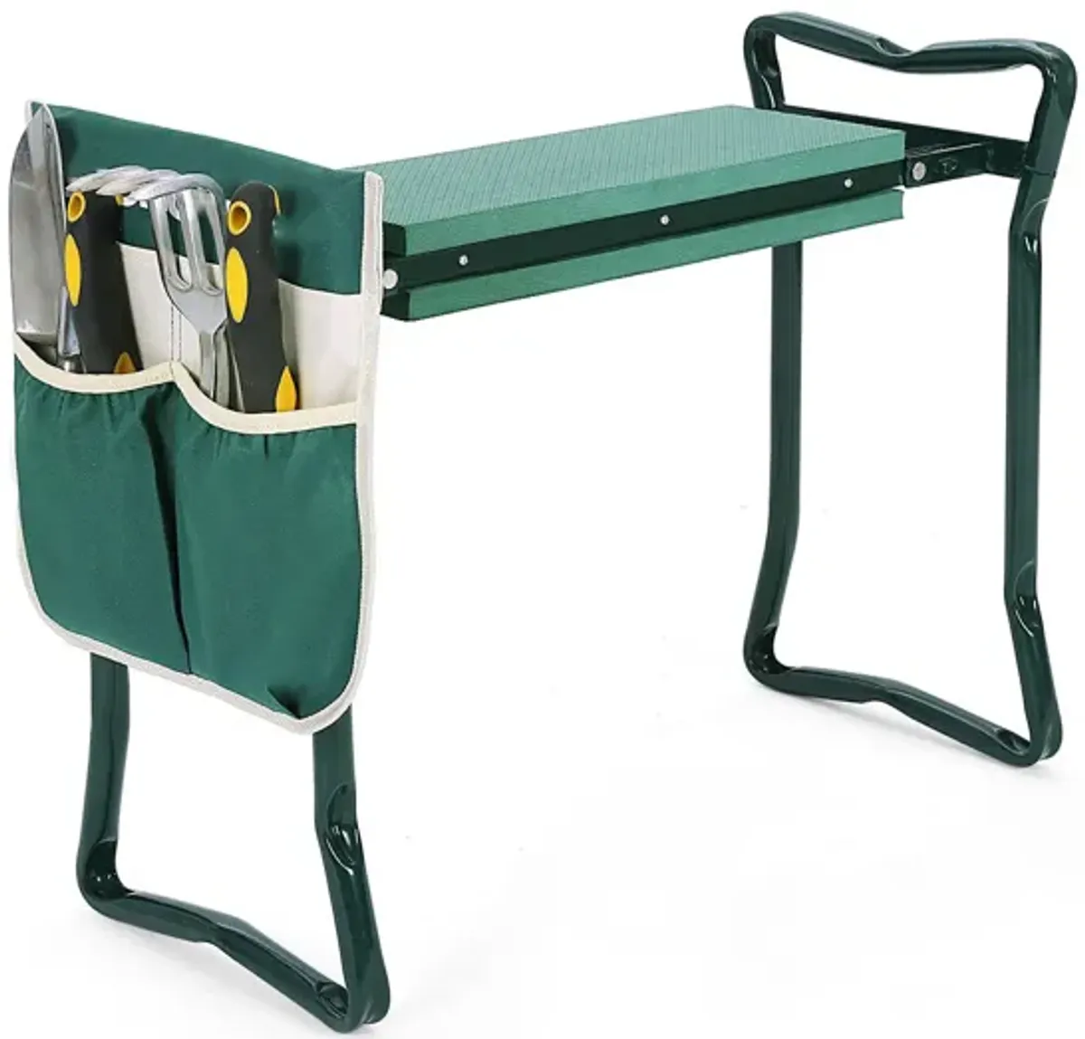 Garden Kneeler and Seat with Wide Kneeling Pad for Comfortable Gardening