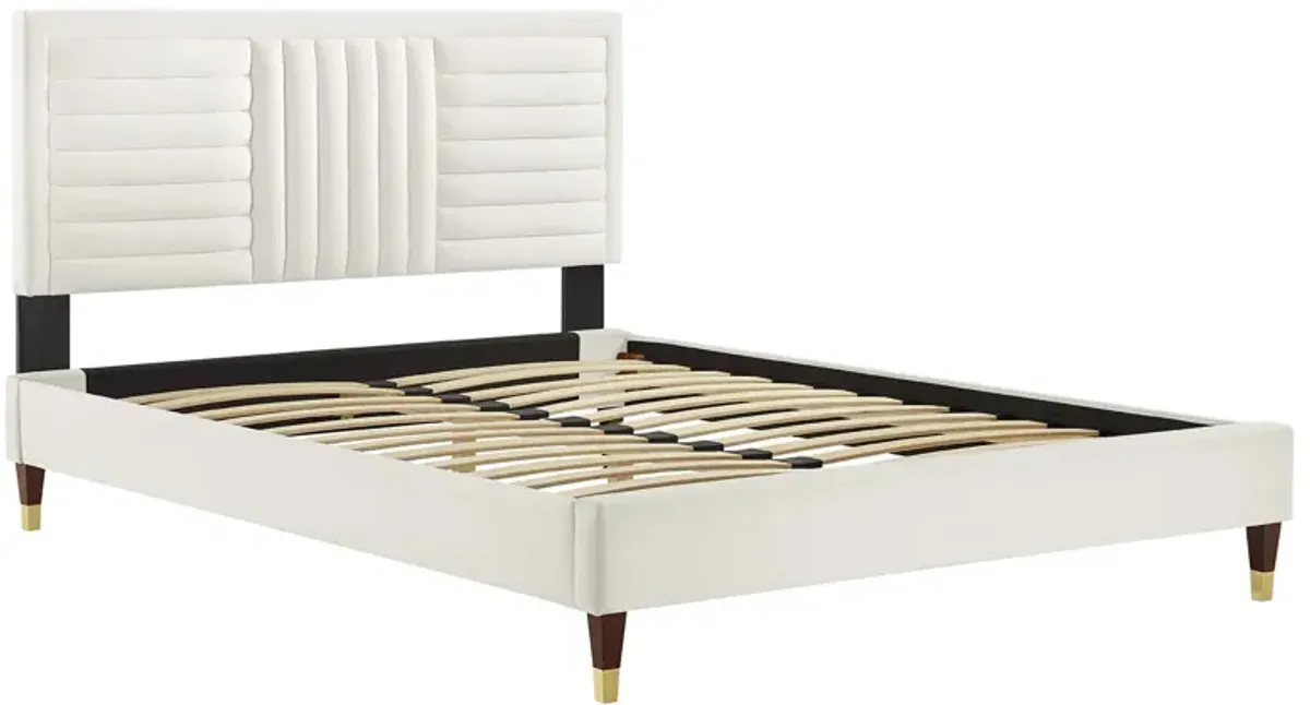 Modway - Sofia Channel Tufted Performance Velvet Full Platform Bed