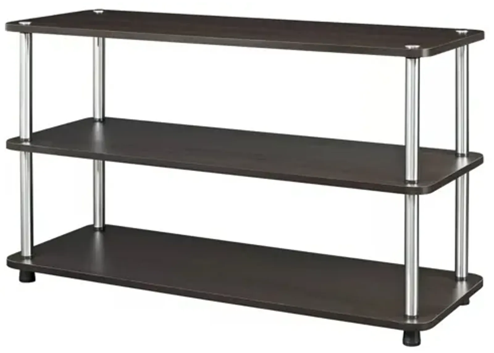 QuikFurn Espresso 3-Shelf Modern Shoe Rack - Holds up to 12 Pair of Shoes