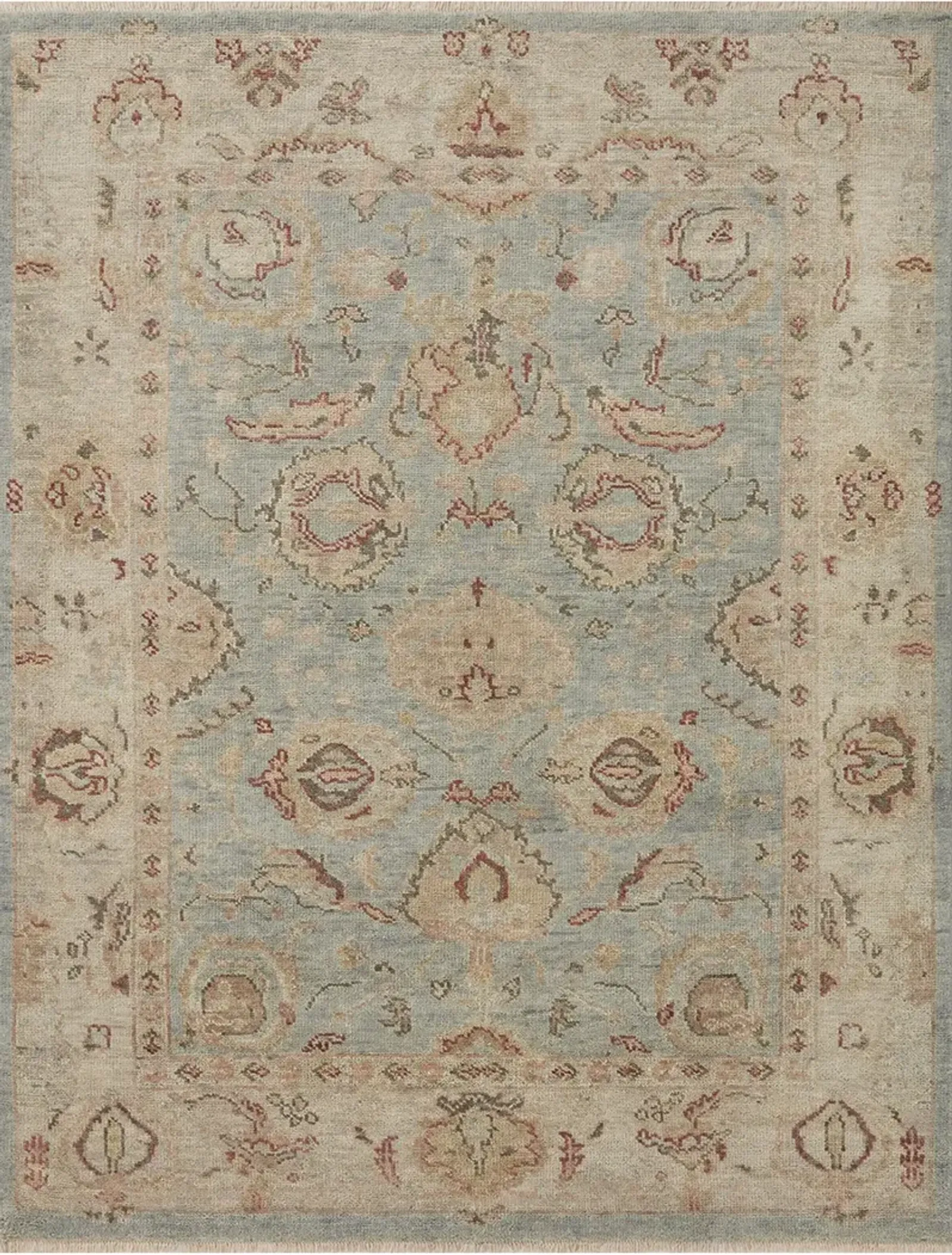 Helena HEL01 Light Blue/Beige 9'6" x 13'6" Rug