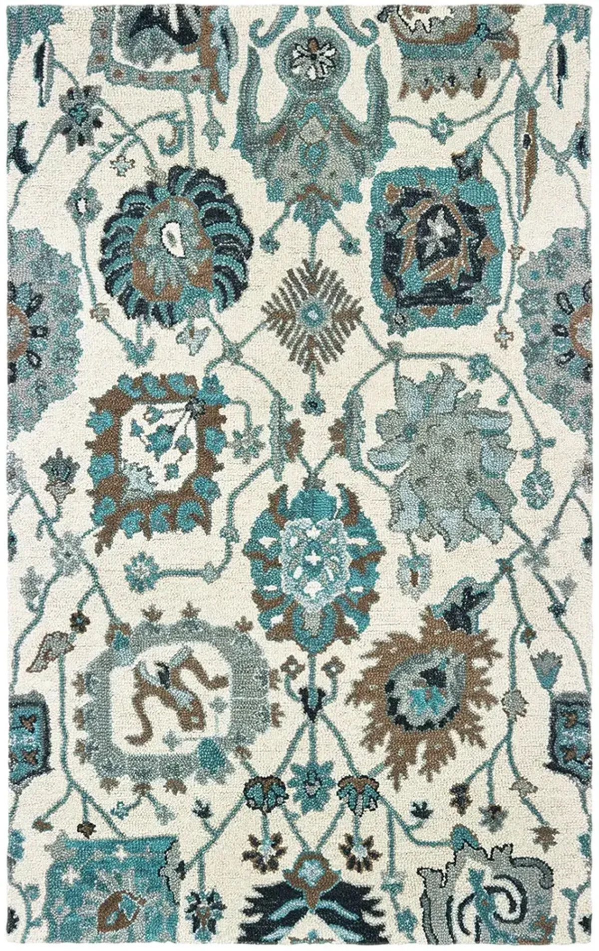 Zahra 3'6" x 5'6" Ivory Rug