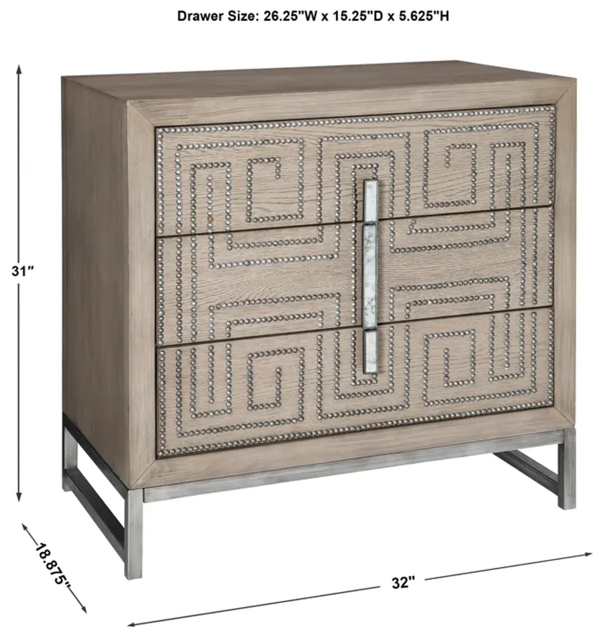 Devya Gray Oak Accent Chest