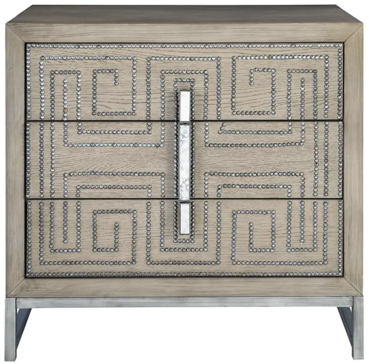 Devya Gray Oak Accent Chest