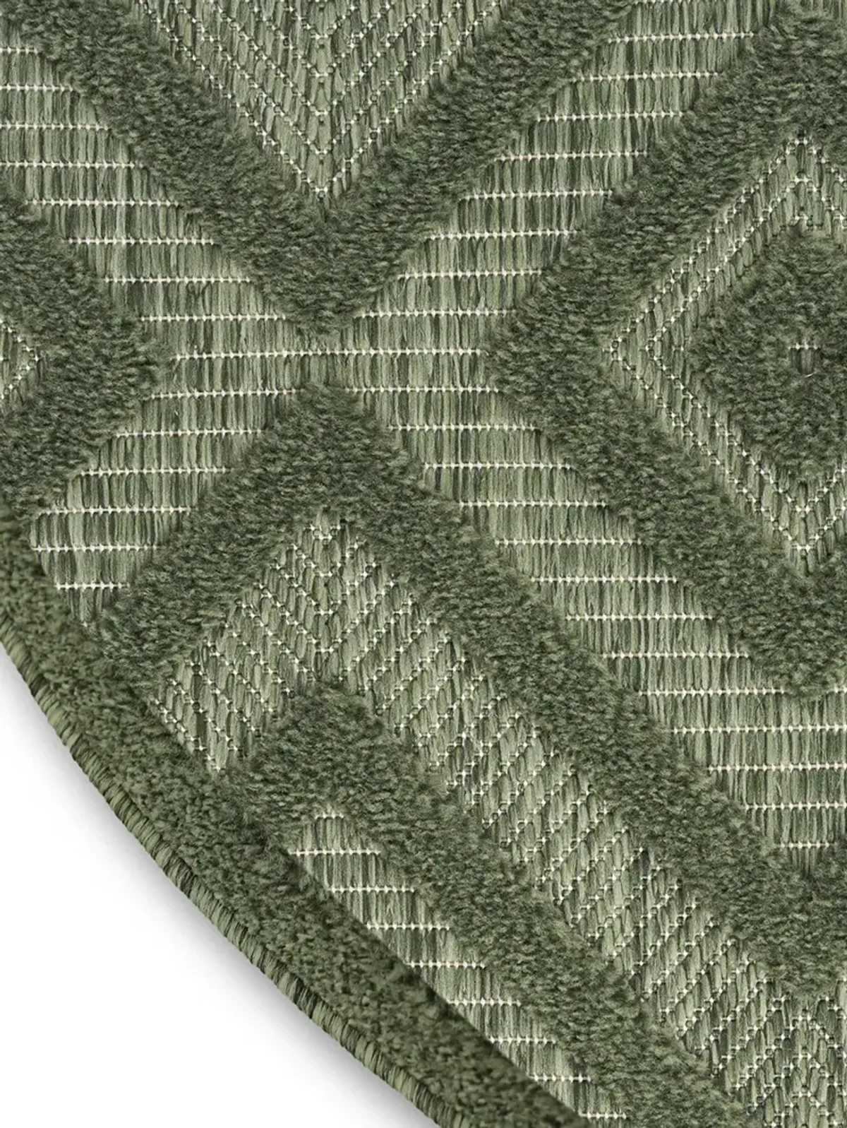 Versatile NRV01 Green 8' x Round Rug