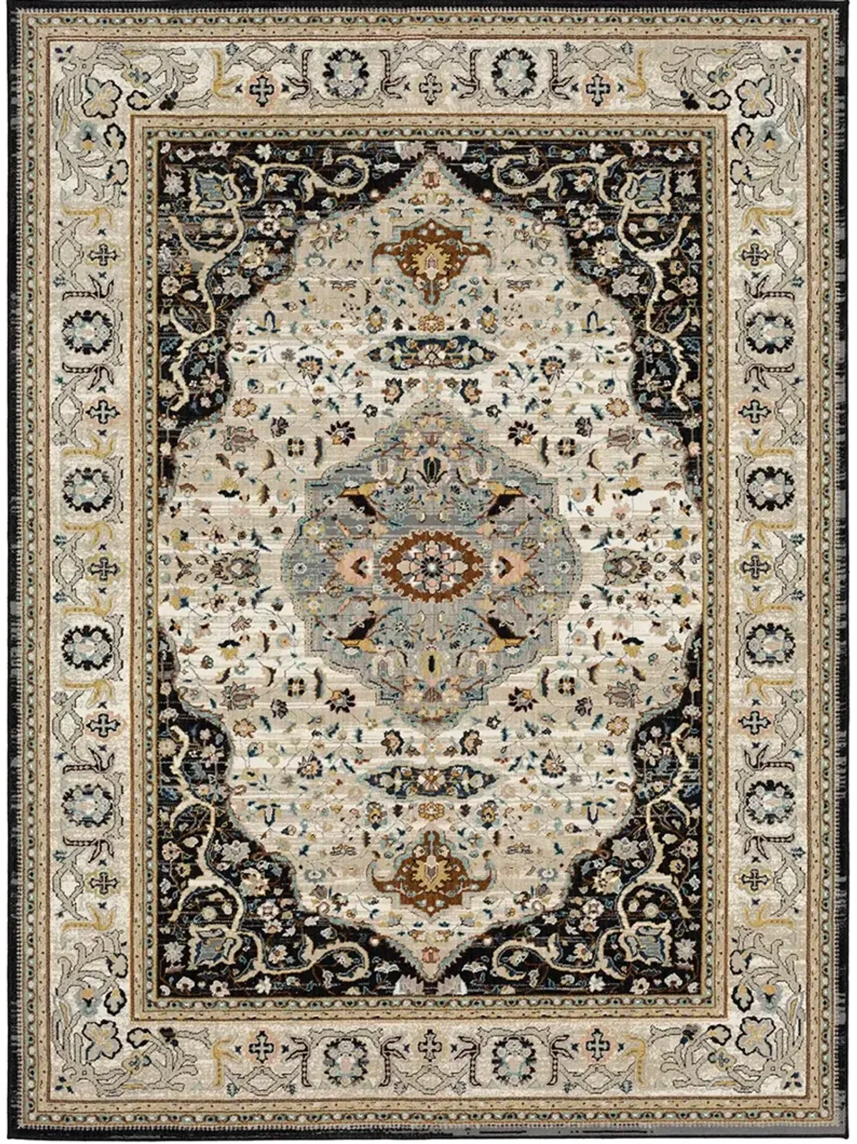 Zephyr Chronos Black 5' 3" X 7' 10" Rug