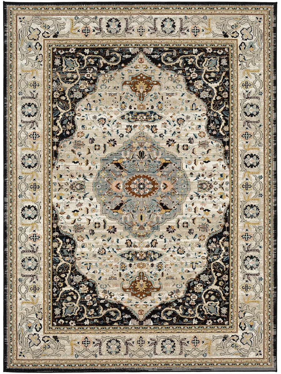 Zephyr Chronos Black 5' 3" X 7' 10" Rug