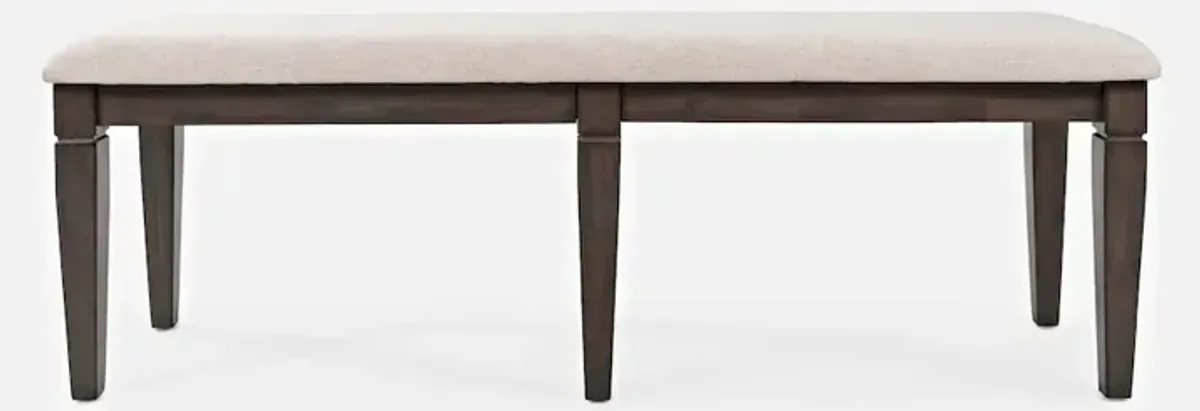 Jofran Lincoln Square Contemporary Upholstered 58 Dining Bench