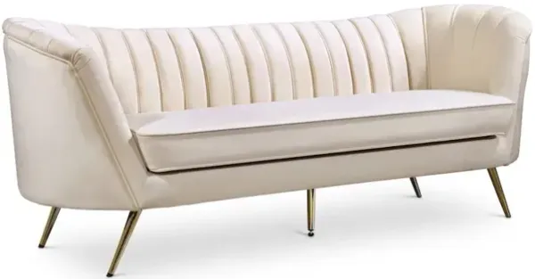 Meridian Furniture Margo Cream Velvet Sofa